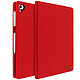 Avizar Housse Porte-cartes Rouge p. iPad 5 / iPad 6 / iPad Air - Design élégant et chic grâce à son revêtement en tissu et intérieur en éco-cuir