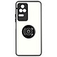 Avizar Coque pour Xiaomi Poco F4 5G Bi-matière Bague Métallique Support Vidéo  noir - Coque de protection avec un anneau de maintien conçue spécialement pour votre Xiaomi Poco F4 5G