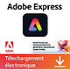 Adobe Express Premium - Abonnement 1 an - 1 utilisateur - A télécharger Logiciel suite de création multimédia (Multilingue, Windows, MacOS, iOS, Android)