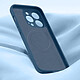Avis Avizar Coque Magsafe pour iPhone 15 Pro Max Silicone Souple Soft touch  Bleu roi