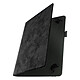 Avizar Étui pour Tablette 10 pouces Universel Simili cuir Design marbre Support vidéo  noir - Étui mixant praticité et élégance, avec une compatibilité étendue pour votre tablette