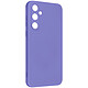 Avizar Coque pour Samsung Galaxy S24 Semi-rigide Mat Anti-traces Dragonne Violet Clair Recouverte de silicone soft touch offrant une sensation agréable au toucher