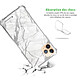 Avis LaCoqueFrançaise Coque iPhone 11 Pro Max anti-choc souple angles renforcés transparente Motif Marbre gris