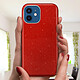 Acheter Avizar Coque Apple iPhone 12 Mini Paillette Amovible Silicone Semi-rigide Rouge
