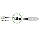 Avis 4smarts Câble MHL USB type C vers HDMI 4K Adaptateur Vidéo 1.8m  Noir