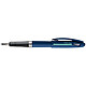 PENTEL Stylo plume Tradio, corps sport chic Bleu foncé/bande menthe, encre Bleue Stylo plume