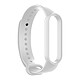 Avizar Bracelet Sport pour Xiaomi Mi Band 6 et 5 Silicone Premium Soft-touch Blanc Bracelet Xiaomi Mi Band 6 et 5