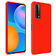 Avizar Coque Huawei P smart 2021 Silicone Gel Souple Finition Soft Touch Rouge Coque de protection spécialement conçue pour Huawei P smart 2021