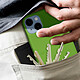Avizar Coque pour iPhone 14 Silicone Semi-rigide Finition Soft-touch Fine  vert pas cher