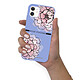 LaCoqueFrançaise Coque iPhone 11 Silicone Liquide Douce lilas Rose Pivoine pas cher