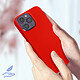 Acheter Avizar Coque pour iPhone 14 Pro Silicone Semi-rigide Finition Soft-touch Fine  rouge