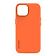 Decoded Coque MagSafe pour iPhone 15 Silicone Mat Doux Abricot Orange Coque Magsafe Orange en Silicone, iPhone 15