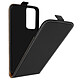 Avizar Étui pour Xiaomi 12 Lite Clapet Vertical Porte-carte Effet Cuir de Cheval  Noir Étui à clapet vertical spécialement conçu pour Xiaomi 12 Lite