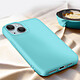 Acheter Avizar Coque pour iPhone 15 Plus Silicone Premium Semi rigide Finition Mate Douce  Turquoise