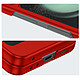 Avizar Coque pour Samsung Galaxy Z Flip 5 Rigide avec Béquille Support  Rouge pas cher