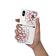 LaCoqueFrançaise Coque iPhone Xs Max silicone transparente Motif Rose Pivoine ultra resistant pas cher