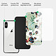 Acheter LaCoqueFrançaise Coque iPhone X/Xs Coque Soft Touch Glossy Fleurs vert d'eau Design