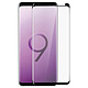 Avizar Film Galaxy S9 Verre trempé 9H Incurvé 5D Full Cover Protection Contours Noirs Film en verre trempé 5 fois plus résistant, pré-découpé pour Samsung Galaxy S9