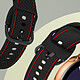 Acheter Avizar Bracelet pour Galaxy Watch 5 / 5 Pro / 4 Silicone Coutures Bicolore  Noir / Rouge