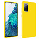 Avizar Coque pour Galaxy S20 FE Semi-rigide Soft Touch Compatible QI jaune Coque Jaune en Silicone, Galaxy S20 FE