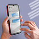 Acheter Avizar Coque Intégrale pour Samsung Galaxy A14 5G et 4G Arrière Rigide Rouge et Avant Souple Transparent