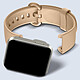Acheter Avizar Bracelet pour Xiaomi Mi Watch Lite / Redmi Watch Silicone Souple Premium Beige Ajustable par Bouton Pression