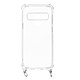 Avizar Coque Galaxy S10 Plus Anneau personnalisable avec bijou/Chaîne - Transparent Coque transparente conçu sur mesure pour Samsung Galaxy S10 Plus