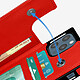 Avizar Coque Cordon iPhone 12 Pro Max Multifonction Avec Lanière - rouge pas cher