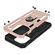 Avizar Coque pour iPhone 15 Pro Max Antichoc Hybride Bague Support Magnétique  Rose gold pas cher
