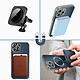 Acheter Avizar Coque MagSafe pour iPhone 12 Pro Silicone Protection Caméra  Contour Chromé Argent