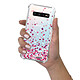 Evetane Coque Samsung Galaxy S10 anti-choc souple angles renforcés transparente Motif Confettis De Coeur pas cher