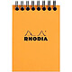 RHODIA Bloc RI Classic ORANGE 7,5x10,5 5x5 80F microperforées 80g Bloc-note