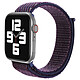 Avizar Bracelet pour Apple Watch 41mm et 40mm et 38 mm Nylon Tissé violet foncé Ajustable par Scratch Bracelet de montre Violet Foncé