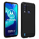 Avizar Coque Motorola Moto G8 Power Lite Protection Souple Carbone Métal Brossé Noir - Coque souple en silicone gel flexible et résistant pour Motorola Moto G8 Power Lite.