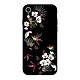 LaCoqueFrançaise Coque iPhone Xr Silicone Liquide Douce noir Fleurs Sauvages Coque iPhone Xr Silicone Liquide Douce noir Fleurs Sauvages