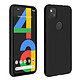 Avizar Coque Google Pixel 4A Silicone Semi-rigide Finition Soft Touch noir - Coque de protection spécialement conçue pour Google Pixel 4A