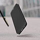 Avizar Housse Samsung Galaxy S21 Ultra Clapet Porte-carte Dragonne Effet Carbone noir pas cher