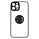 Avizar Coque pour iPhone 14 Pro Bi-matière Bague Métallique Support Vidéo  noir Coque de protection avec un anneau de maintien conçue spécialement pour votre iPhone 14 Pro