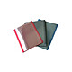 OLYMPIA Pack 30 Chemises Reliure Thermique 3mm 21 à 30 feuilles Bleu Noir Rouge Chemise pré-ecollée