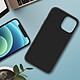 Avizar Coque Apple iPhone 12 Mini Semi-rigide Finition Soft Touch Compatible QI noir pas cher