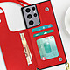 Avis Avizar Coque Cordon Samsung Galaxy S21 Ultra Multifonction avec Lanière rouge