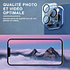 Evetane Coque iPhone 13 Pro Max Antichoc avec 2 Vitres en Verre Trempé Protection écran et 2 Vitres de Protection Objectif Caméra pas cher