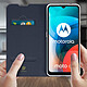 Avis Dux Ducis Housse pour Motorola Moto E7 Étui Porte-carte Fonction Support Vidéo  Bleu Nuit