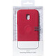 Acheter Color Block Coque pour Galaxy J3 2017 Rigide Rouge