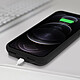 Avizar Coque Apple iPhone 12 / 12 Pro Rigide avec Batterie 5000mAh Soft touch Noir pas cher