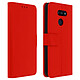 Avizar Housse LG K40s Étui Folio Porte-carte Fonction Support Vidéo Rouge - Etui de protection intégrale spécialement conçu pour LG K40s