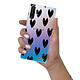 Evetane Coque Samsung Galaxy Note 10 Plus 360 intégrale transparente Motif Coeurs Noirs Tendance pas cher