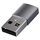 Satechi Adaptateur USB vers USB-C Charge et Synchro 5Gbps Compact  Gris Un adaptateur USB vers USB-C proposé par la marque Satechi