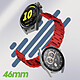 Avis Avizar Bracelet pour Huawei Watch GT Runner / Watch GT 3 46mm Maille Acier Rouge