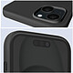 Acheter Moxie Coque pour iPhone 15 Semi-rigide Intérieur Microfibre Bords Surélevés Noir